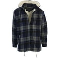 thumbnail image 1 of Gioberti Mens Sherpa Lined Flannel Jacket with Removable Hood, 1 of 5
