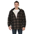 thumbnail image 1 of Gioberti Mens Sherpa Lined Flannel Jacket with Removable Hood, 1 of 7