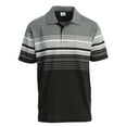 thumbnail image 1 of Gioberti Mens Striped Polo Shirt with Pocket - Yarn Dye, 1 of 5