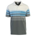 thumbnail image 1 of Gioberti Mens Striped Polo Shirt with Pocket - Yarn Dye, 1 of 5