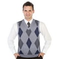 thumbnail image 1 of Gioberti Mens Super Soft Diamond Knitted Sleeveless Vest, 1 of 4