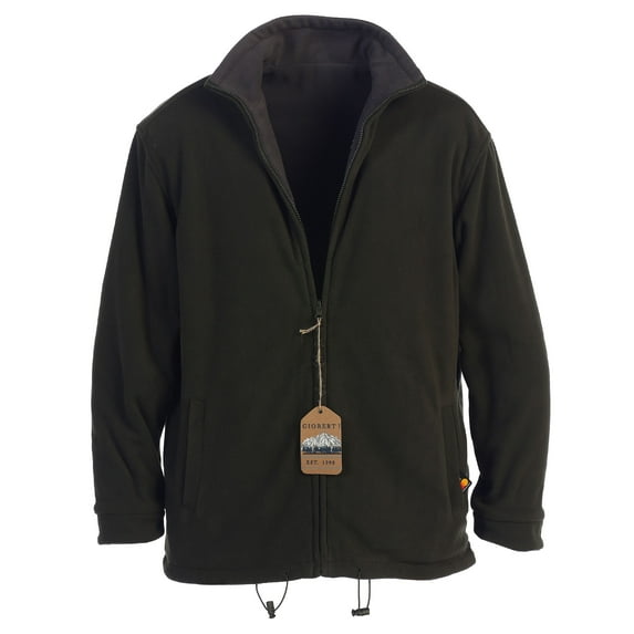 Gioberti Mens Zip Up Reversible Polar Fleece Heavy Jacket