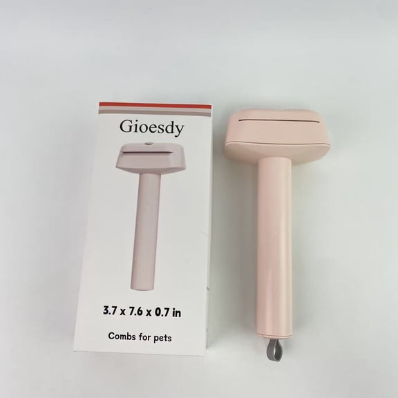 Gioesdy Combs for pets,3 In 1 Pet Dematting Tool, Undercoat Rake & Dematting Comb for Detangling Matted or Knotted Undercoat Hair, Great for Short or Long-haired Dogs & Cats - Pink