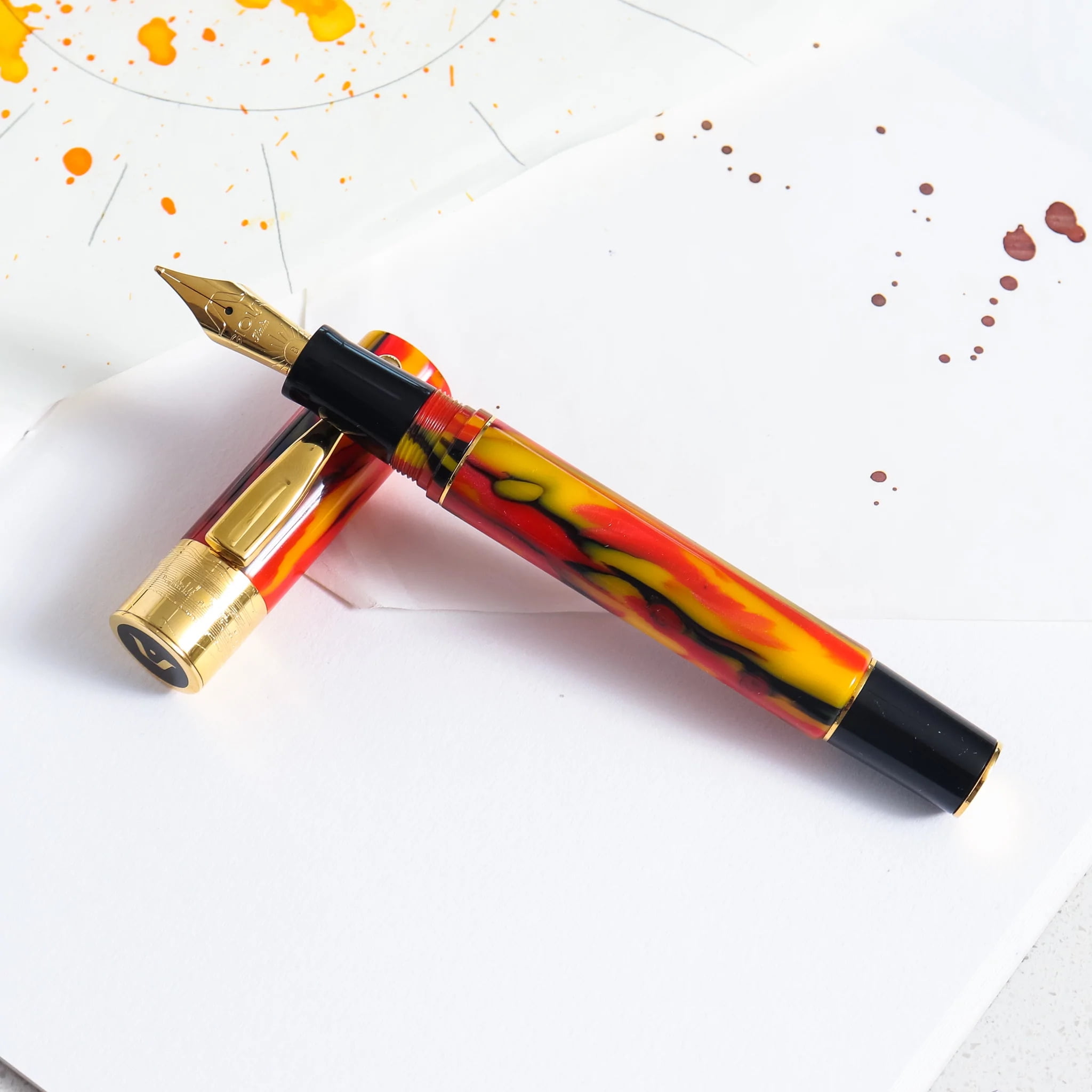 draz GIOIA Partenope Gioia Partenope Fiamma Fountain Pen - Walmart.com