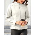thumbnail image 1 of Giolshon Faux Leather Jackets for Women Moto Water Resistant Coat, 1 of 4