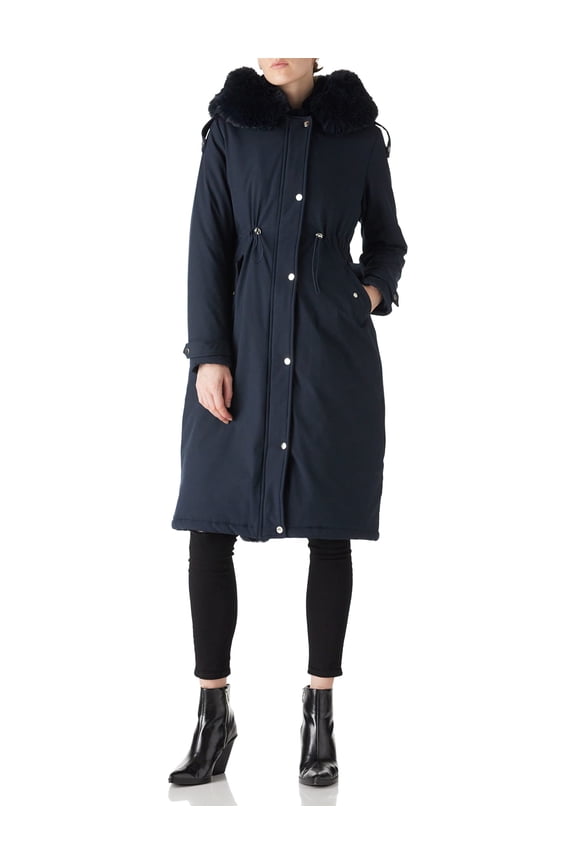 Parka Jacket for Women Fleece-Lined Trendy Overcoat