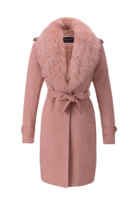 Women's Faux Suede Leather Jackets Outwear Fleece Lined Coat Leather