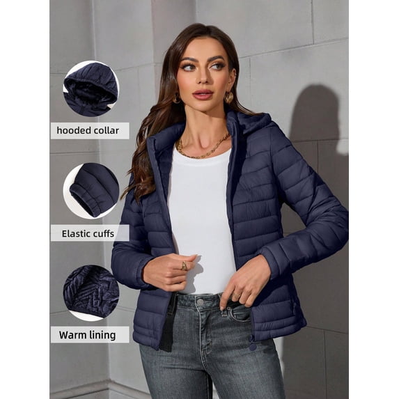 Giolshon Women's Quilted Lightweight Jacket Puffer Coat Women Bubble for Fall and Winter