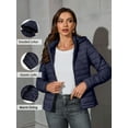 thumbnail image 1 of Giolshon Women's Quilted Lightweight Jacket Puffer Coat Women Bubble for Fall and Winter B-22205 Blue L, 1 of 3