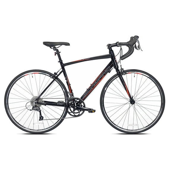 700C Giordano Libero Road Adult Bicycle, Small Frame, Fits Rider 5'4" - 5'8", Unisex, Black