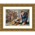 thumbnail image 1 of Giordano, Luca 32x23 Gold Ornate Wood Framed with Double Matting Museum Art Print Titled - Jesus Holy Christ at the Sea, 1 of 4