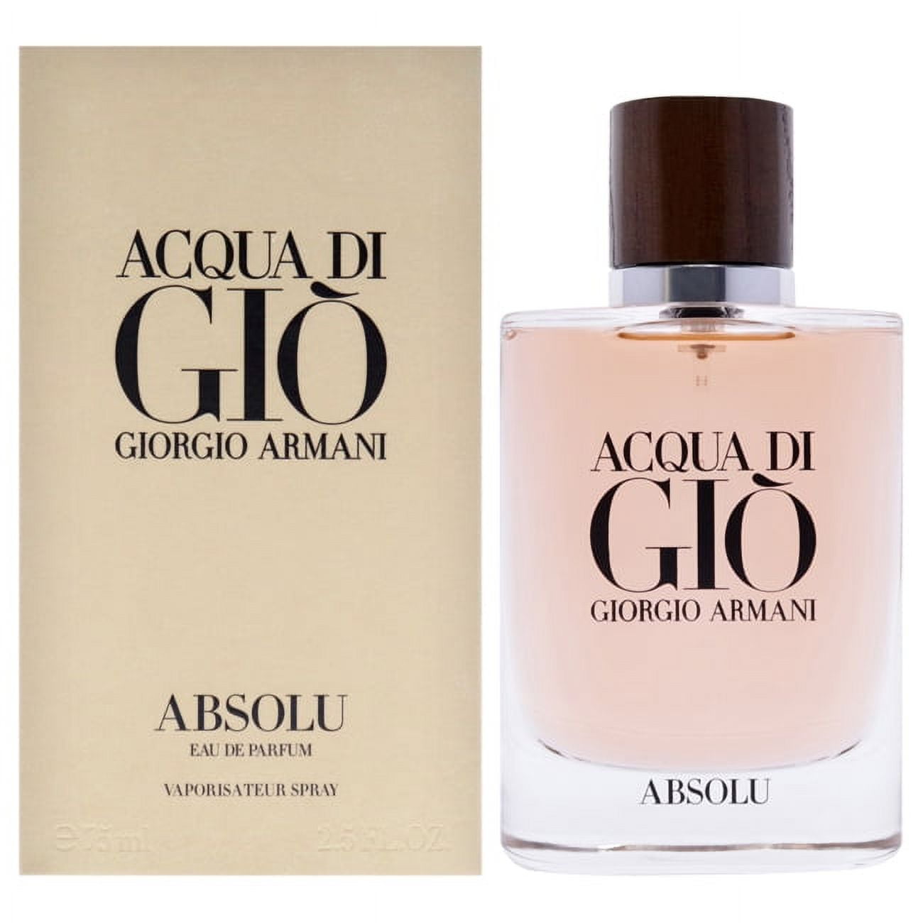 Giorgio Armani Acqua Di Gio Absolu Eau De Parfum Spray Cologne for Men 2.5 Oz
