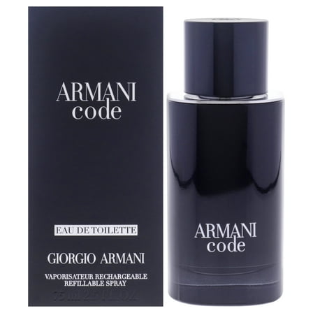 Giorgio Armani Armani Code , 2.5 oz EDT Spray (Refillable)