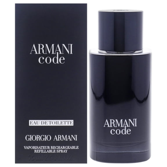 Giorgio Armani Armani Code , 2.5 oz EDT Spray (Refillable)
