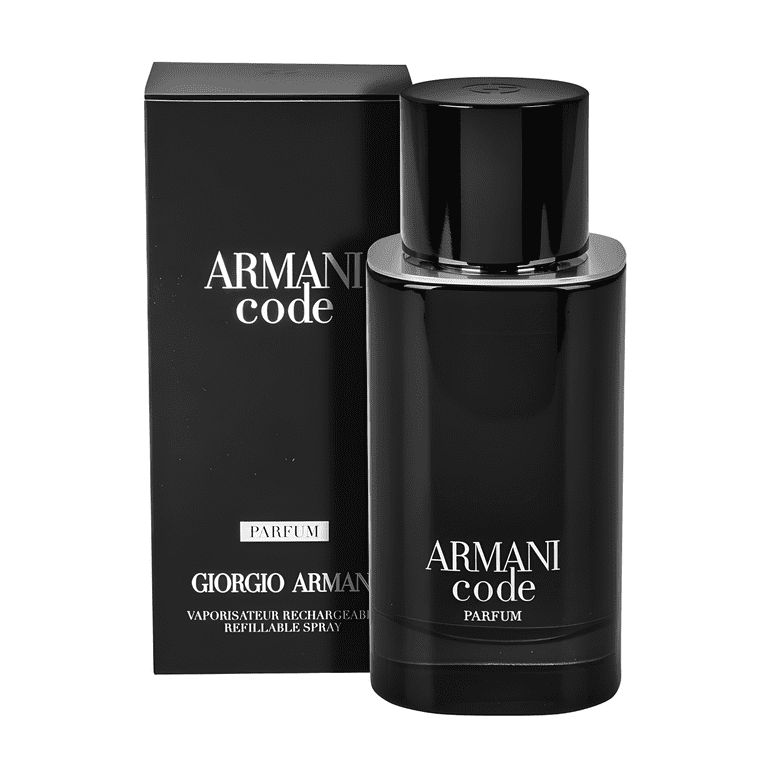 Giorgio Armani Code Parfum Eau De Parfum Vaporisateur Rechargeable  refillable Spray, 2.5 oz