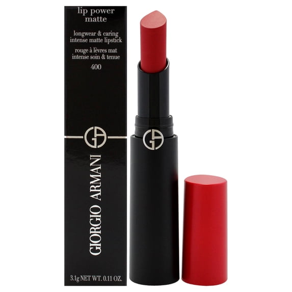 Giorgio Armani Lip Power Matte Longwear Lipstick - 400 Four Hundred , 0.11 oz Lipstick
