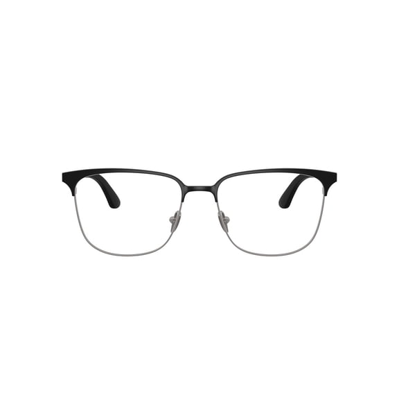 Giorgio Armani Men's 0Ar5163 Semi-Rimless Metal Frame Eyeglasses With Adjustable Nose Pads Black