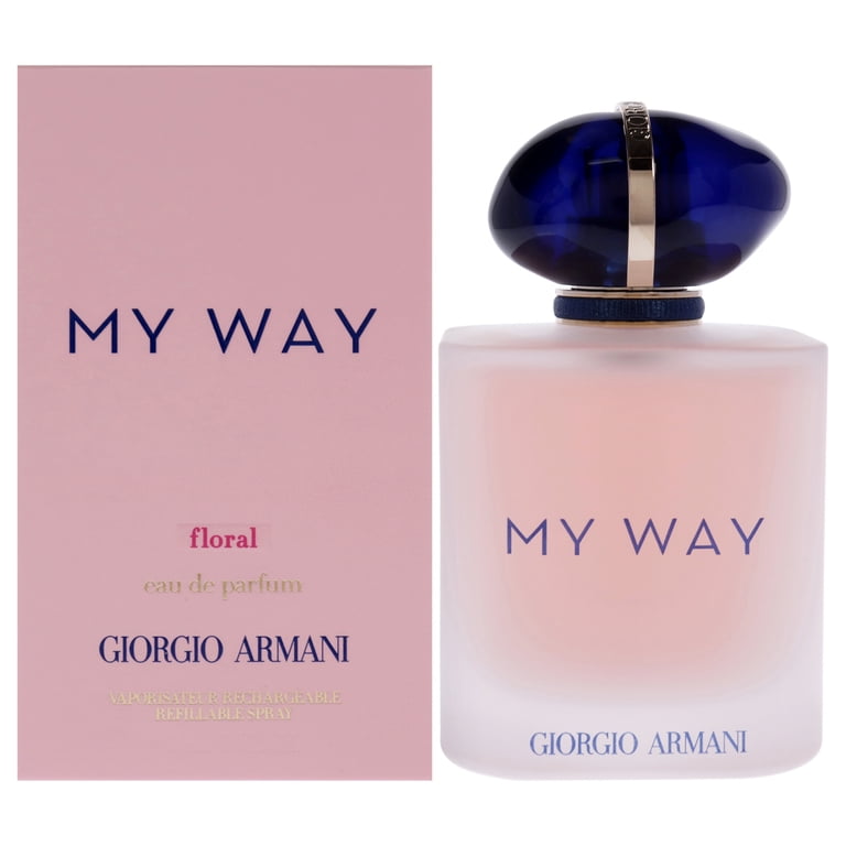 Giorgio Armani My Way Floral Perfume, 3 oz EDP Spray, Refillable