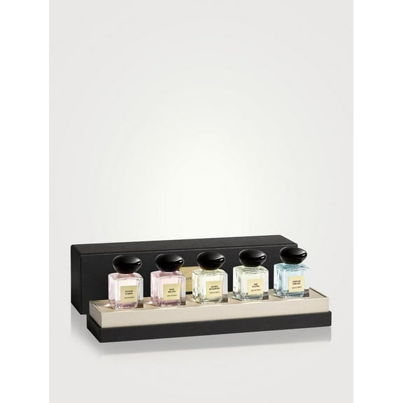 Giorgio Armani Prive Discovery Set Mini Perfumes - Suzhou, Rose, Vetiver, Jasmin, The Yulong - Unisex Collection 0.25 oz Each - Giorgio Armani Perfume for Women and Men