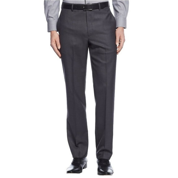 Giorgio Fiorelli Men's Modern Fit Flat Front Solid Dress Pants - Colors 32" Waist, Taupe