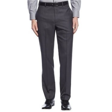 Giorgio Fiorelli Men's Modern Fit Flat Front Solid Dress Pants - Colors (44" Waist, Taupe)