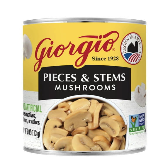 Giorgio Pieces & Stems Mushrooms, 4oz Can
