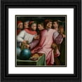 thumbnail image 1 of Giorgio Vasari 15x15 Black Ornate Wood Framed Double Matted Museum Art Print Titled - Six Tuscan Poets (1544), 1 of 5