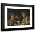 thumbnail image 1 of Giorgione 14x12 Black Modern Framed Museum Art Print Titled - Giovanni Borgherini and His Tutor, 1 of 5
