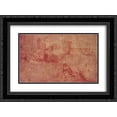 thumbnail image 1 of Giorgione 2x Matted 24x20 Black Ornate Framed Art Print 'View of Castelfranco and shepherd ', 1 of 2