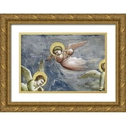 Giotto 14x11 Gold Ornate Wood Framed with Double Matting Museum Art Print Titled - Lamentation (Detail)