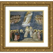 Giotto 28x26 Gold Ornate Wood Framed with Double Matting Museum Art Print Titled - Ascension