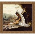 thumbnail image 1 of Giotto 30x28 Large Gold Ornate Wood Framed Canvas Art by Gustave Moreau, 1 of 2