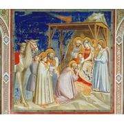 Giotto: Adoration. /N'Adoration Of The Magi.' Fresco By Giotto At The Scrovegni Chapel In Padua, Italy, C1305. Poster Print by  (24 x 36)