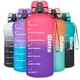 thumbnail image 1 of Giotto Large Half Gallon Motivational Water Bottle with Time Marker & Removable Strainer, 64 fl oz., 1 of 7