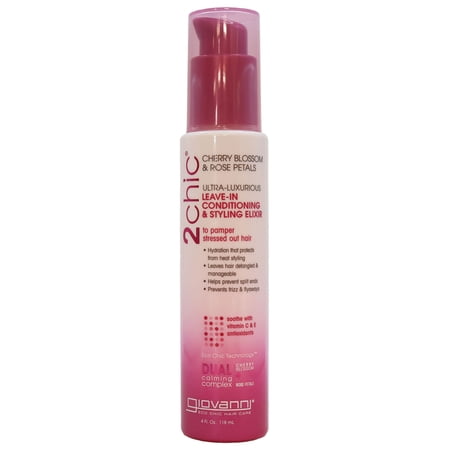 Giovanni 2Chic Luxurious Leave In Conditioning Cherry Rose, 4 Oz.
