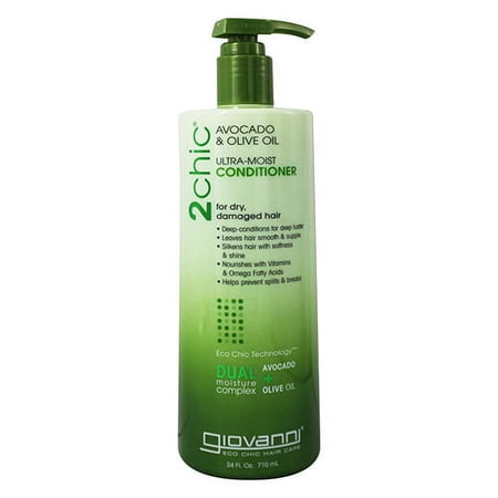 Giovanni 2chic Avocado and Olive Oil Ultra Moist Conditioner, 24 Oz, 6 Pack