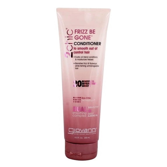 Giovanni 2chic Frizz Be Gone Hair Conditioner, Shea Butter and Sweet Almond Oil, 8.5 Oz, 6 Pack
