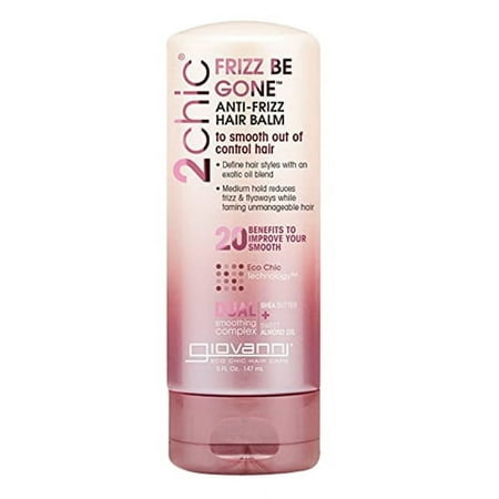 Giovanni 2chic Frizz Be Gone Shea Butter and Sweet Almond Oil Hair Balm, 5 Oz