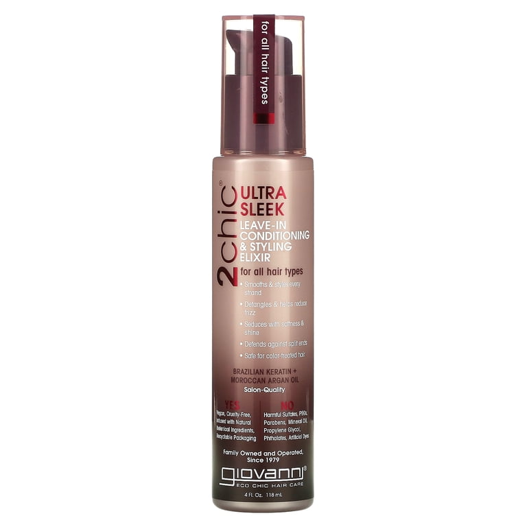 Giovanni, Leave-In Conditioning And Styling Elixir, 4 oz, Ultra