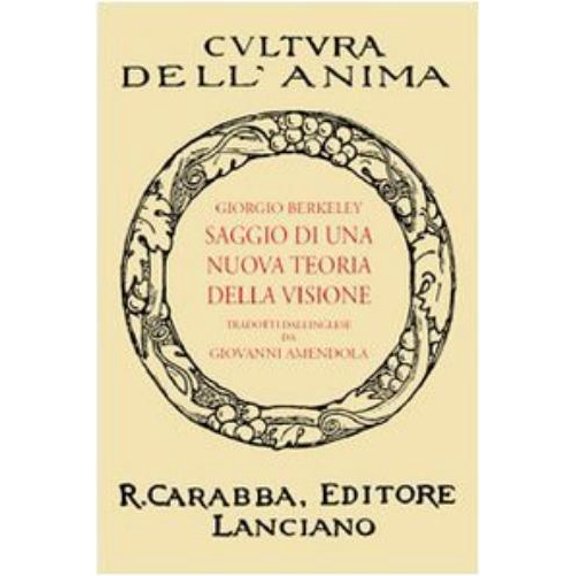 Giovanni Amendola,George Berkeley Saggio di una nuova teoria della visione (Paperback)