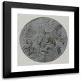 thumbnail image 1 of Giovanni Battista Benaschi 12x12 Black Modern Framed Museum Art Print Titled - Apotheosis of a Saint (Recto) (Second Half 17th Century), 1 of 5