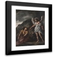 thumbnail image 1 of Giovanni Battista Caracciolo 19x24 Black Modern Framed Museum Art Print Titled - Tobias and the Angel, 1 of 5