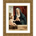 thumbnail image 1 of Giovanni Battista Cima da Conegliano 19x24 Gold Ornate Framed and Double Matted Museum Art Print Titled - Madonna and Child (Between Late15th and Early 16th Century), 1 of 4