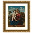 thumbnail image 1 of Giovanni Battista Cima da Conegliano 20x24 Gold Ornate Framed and Double Matted Museum Art Print Titled - Madonna and Child in a Landscape (circa 1496-1499), 1 of 4