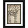 thumbnail image 1 of Giovanni Battista Foggini 14x18 Black Ornate Wood Framed Double Matted Museum Art Print Titled - Design for a Proscenium or Monumental Alcove (1652-1725), 1 of 5