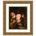 thumbnail image 1 of Giovanni Battista Langetti 20x24 Gold Ornate Framed and Double Matted Museum Art Print Titled - Diogenes, 1 of 4