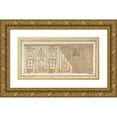 thumbnail image 1 of Giovanni Battista Maderna 18x11 Gold Ornate Wood Frame and Double Matted Museum Art Print Titled - Design for Decoration of a Drawing Room (1758-1803), 1 of 4