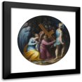 thumbnail image 1 of Giovanni Battista Naldini 12x12 Black Modern Framed Museum Art Print Titled - Christ Carrying the Cross, 1 of 5