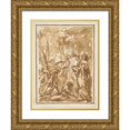 thumbnail image 1 of Giovanni Battista Piranesi 19x24 Gold Ornate Framed and Double Matted Museum Art Print Titled - Scherzo with Antique Figures (1744-1745), 1 of 4