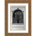 thumbnail image 1 of Giovanni Battista Piranesi 2x Matted 18x24 Gold Ornate Framed Art Print 'Cutaway view of the pronaos, or portico of the Temple of Honor and Virtue', 1 of 2